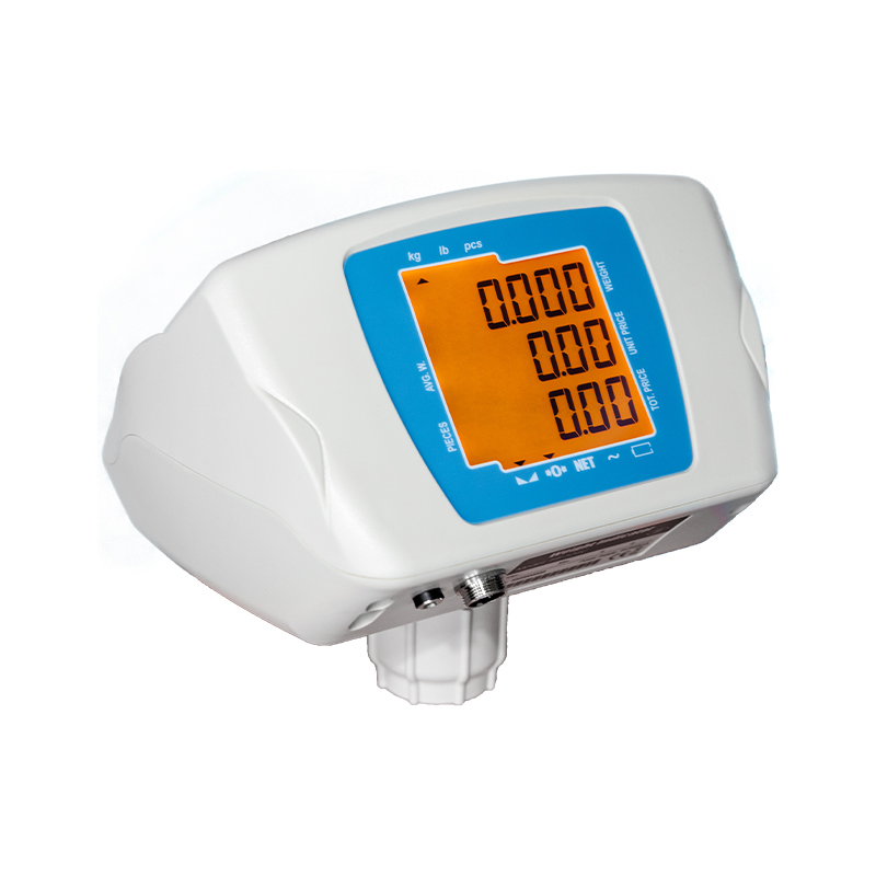 How can the dual display weight indicator reduce display data fluctuations through algorithmic optimization?