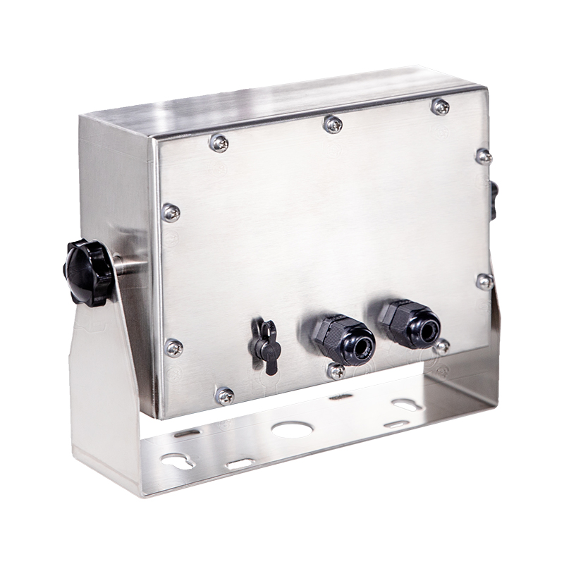 What sealing technology does the waterproof weight indicator use to prevent moisture from entering the internal circuit system?